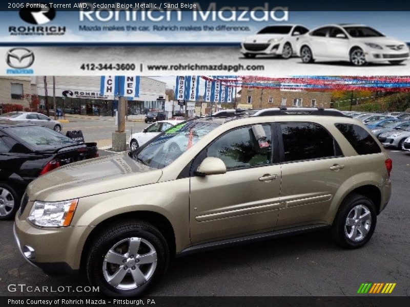 Sedona Beige Metallic / Sand Beige 2006 Pontiac Torrent AWD