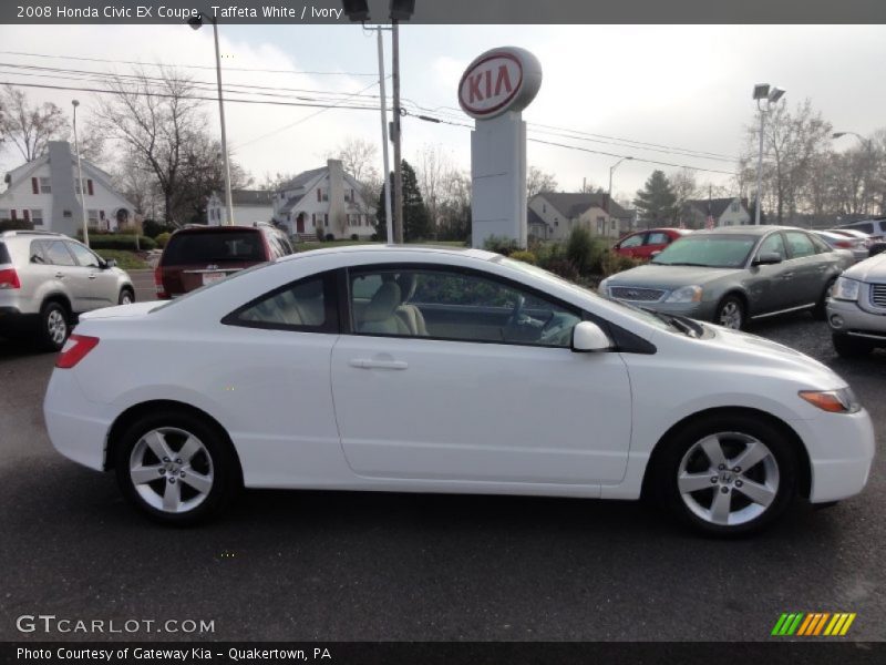 Taffeta White / Ivory 2008 Honda Civic EX Coupe