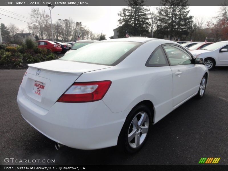 Taffeta White / Ivory 2008 Honda Civic EX Coupe