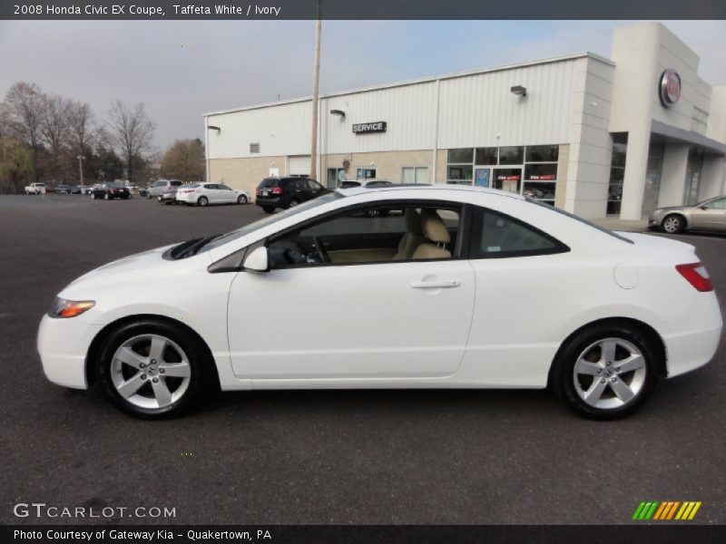 Taffeta White / Ivory 2008 Honda Civic EX Coupe