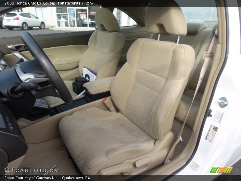 Taffeta White / Ivory 2008 Honda Civic EX Coupe