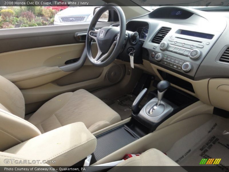 Taffeta White / Ivory 2008 Honda Civic EX Coupe