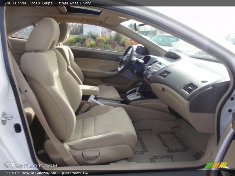 Taffeta White / Ivory 2008 Honda Civic EX Coupe