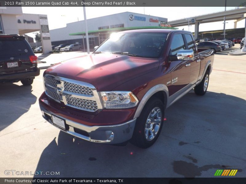 Deep Cherry Red Pearl / Black 2013 Ram 1500 Laramie Quad Cab 4x4