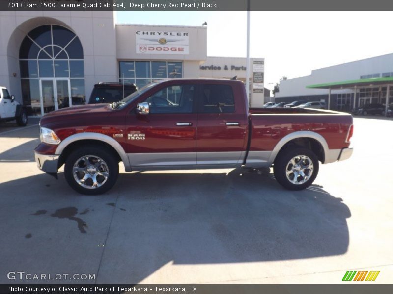 Deep Cherry Red Pearl / Black 2013 Ram 1500 Laramie Quad Cab 4x4