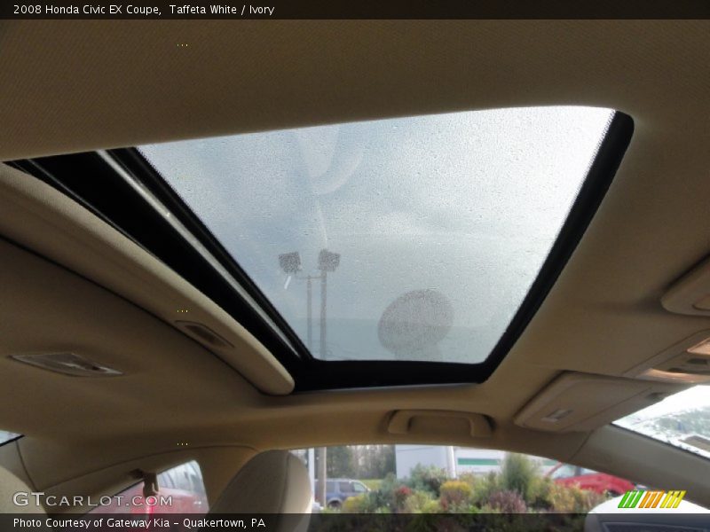 Taffeta White / Ivory 2008 Honda Civic EX Coupe