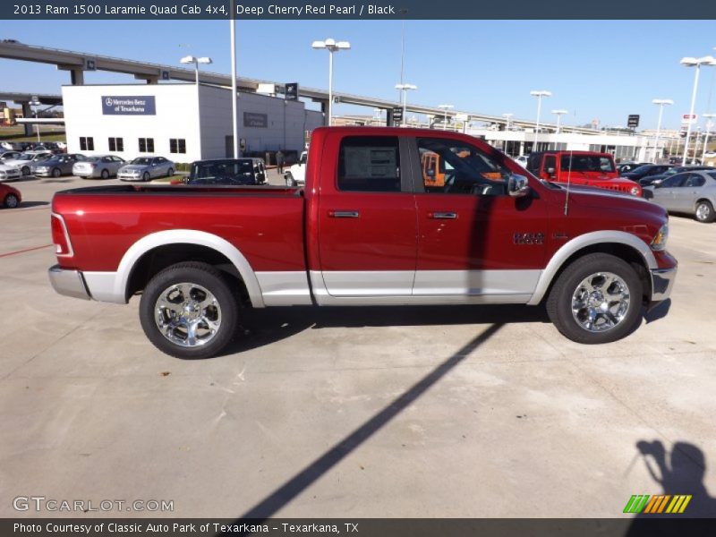 Deep Cherry Red Pearl / Black 2013 Ram 1500 Laramie Quad Cab 4x4