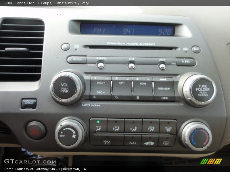 Taffeta White / Ivory 2008 Honda Civic EX Coupe