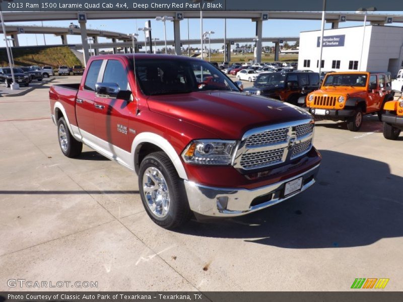 Deep Cherry Red Pearl / Black 2013 Ram 1500 Laramie Quad Cab 4x4