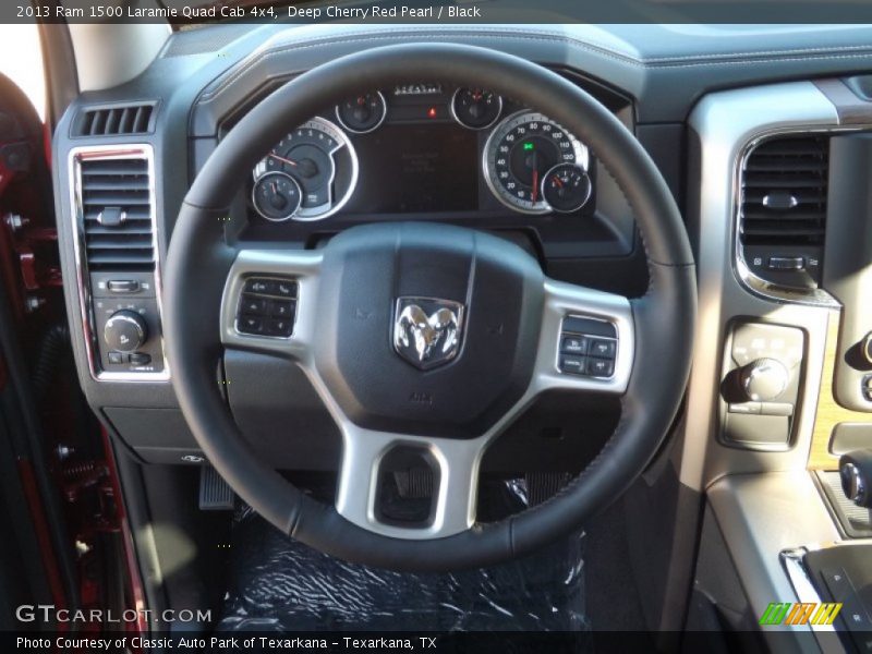 Deep Cherry Red Pearl / Black 2013 Ram 1500 Laramie Quad Cab 4x4