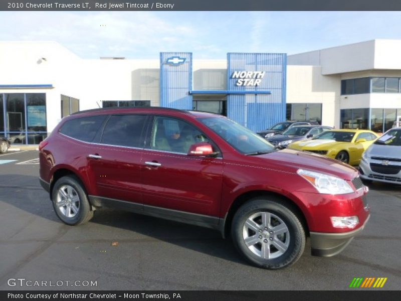 Red Jewel Tintcoat / Ebony 2010 Chevrolet Traverse LT