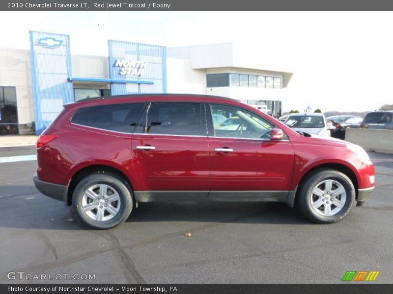 Red Jewel Tintcoat / Ebony 2010 Chevrolet Traverse LT