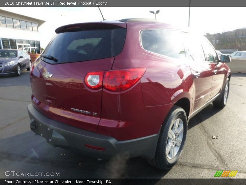 Red Jewel Tintcoat / Ebony 2010 Chevrolet Traverse LT
