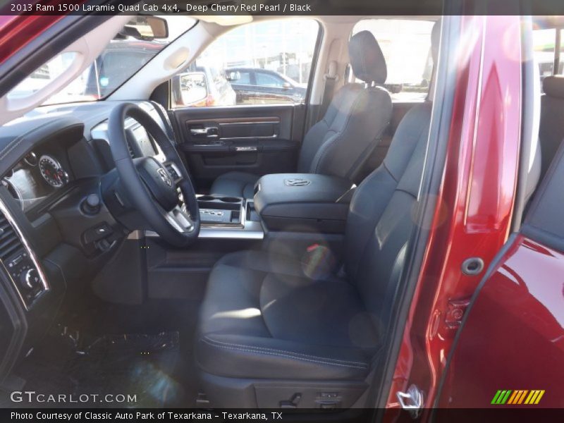 Deep Cherry Red Pearl / Black 2013 Ram 1500 Laramie Quad Cab 4x4