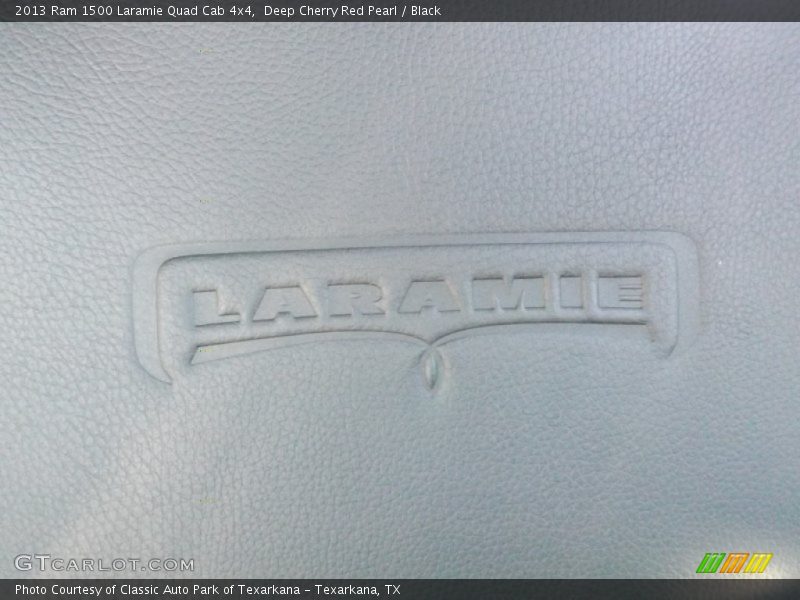 Deep Cherry Red Pearl / Black 2013 Ram 1500 Laramie Quad Cab 4x4