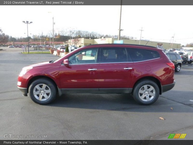 Red Jewel Tintcoat / Ebony 2010 Chevrolet Traverse LT