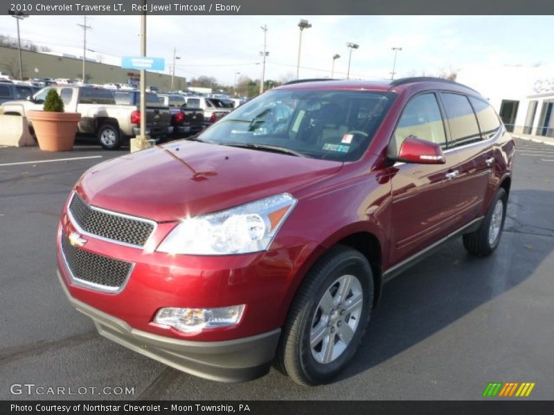 Red Jewel Tintcoat / Ebony 2010 Chevrolet Traverse LT