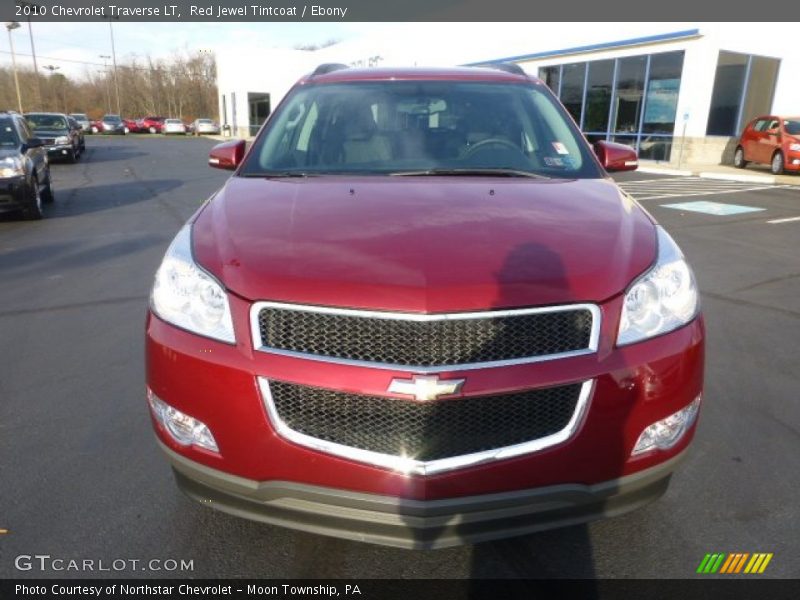 Red Jewel Tintcoat / Ebony 2010 Chevrolet Traverse LT