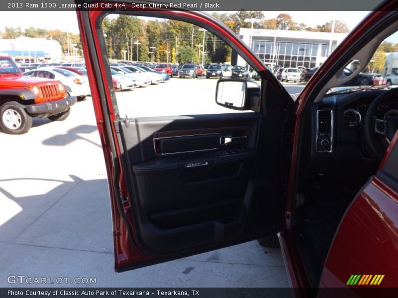 Deep Cherry Red Pearl / Black 2013 Ram 1500 Laramie Quad Cab 4x4