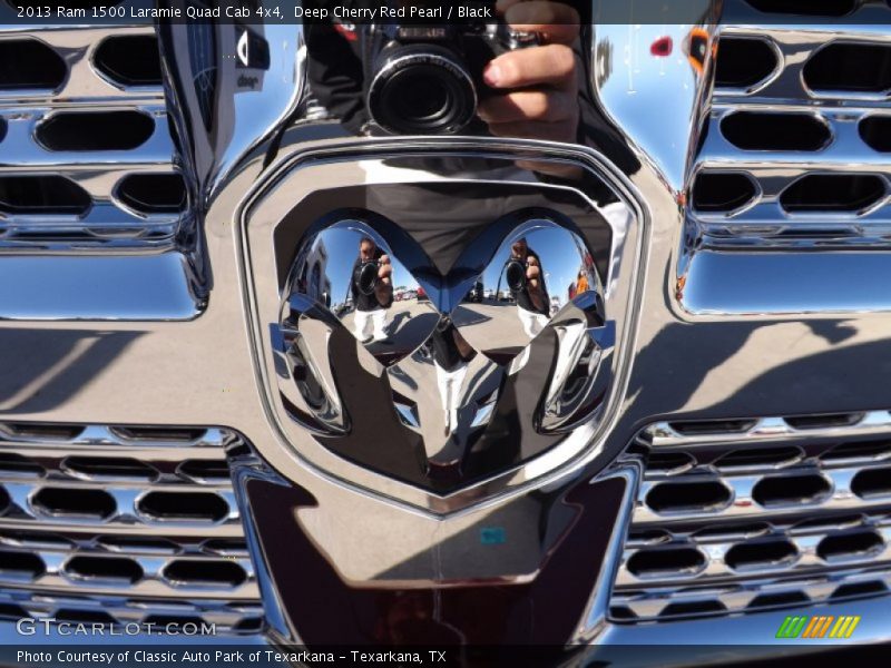 Deep Cherry Red Pearl / Black 2013 Ram 1500 Laramie Quad Cab 4x4