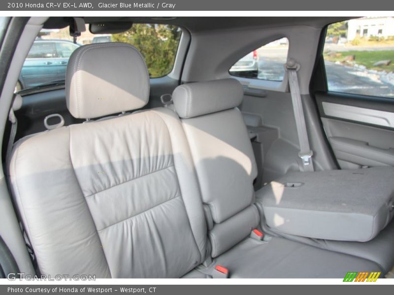 Glacier Blue Metallic / Gray 2010 Honda CR-V EX-L AWD