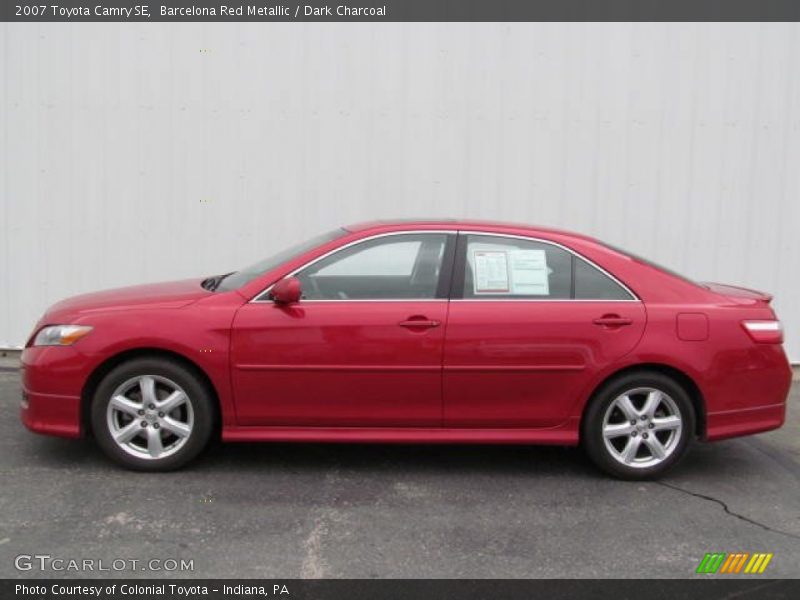 Barcelona Red Metallic / Dark Charcoal 2007 Toyota Camry SE