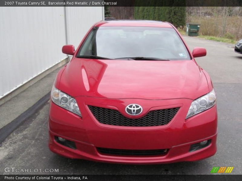 Barcelona Red Metallic / Dark Charcoal 2007 Toyota Camry SE