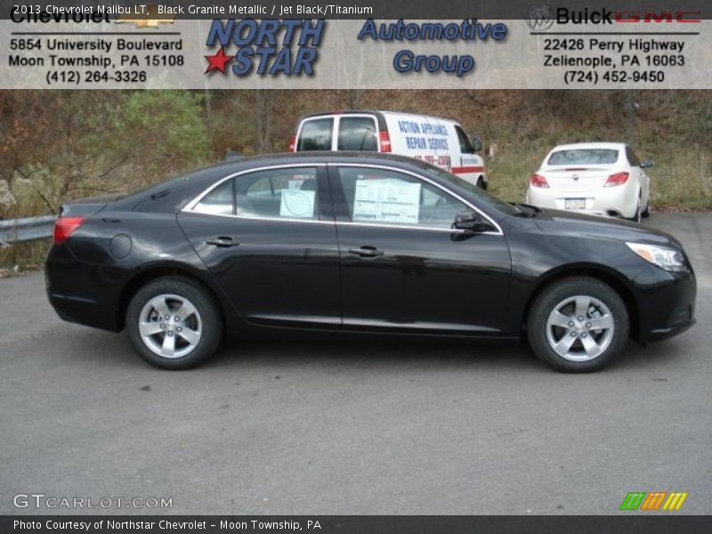 Black Granite Metallic / Jet Black/Titanium 2013 Chevrolet Malibu LT