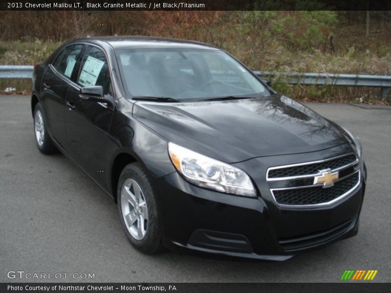 Black Granite Metallic / Jet Black/Titanium 2013 Chevrolet Malibu LT