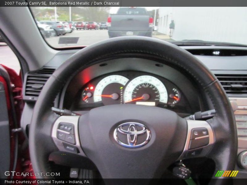 Barcelona Red Metallic / Dark Charcoal 2007 Toyota Camry SE