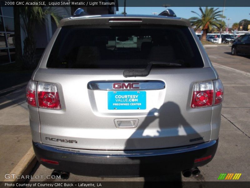 Liquid Silver Metallic / Light Titanium 2008 GMC Acadia SLE