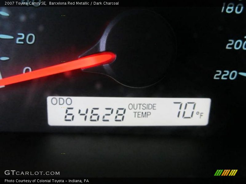 Barcelona Red Metallic / Dark Charcoal 2007 Toyota Camry SE