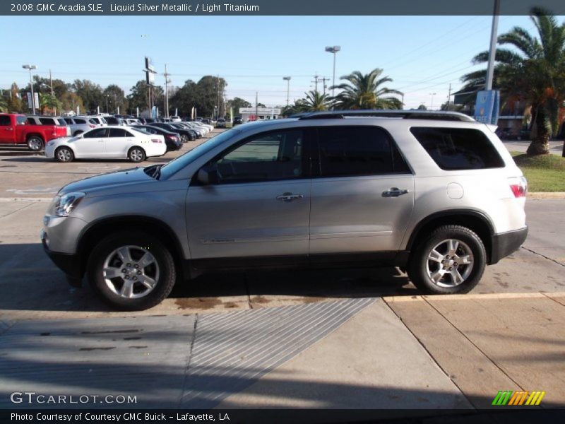 Liquid Silver Metallic / Light Titanium 2008 GMC Acadia SLE