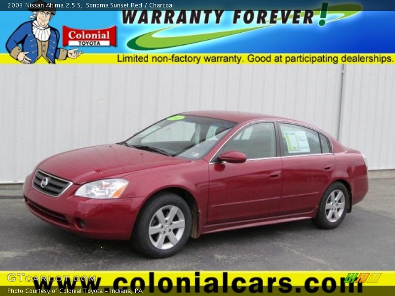 Sonoma Sunset Red / Charcoal 2003 Nissan Altima 2.5 S