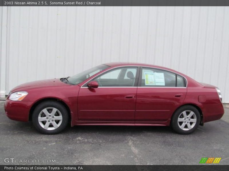 Sonoma Sunset Red / Charcoal 2003 Nissan Altima 2.5 S