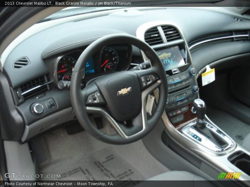 Black Granite Metallic / Jet Black/Titanium 2013 Chevrolet Malibu LT