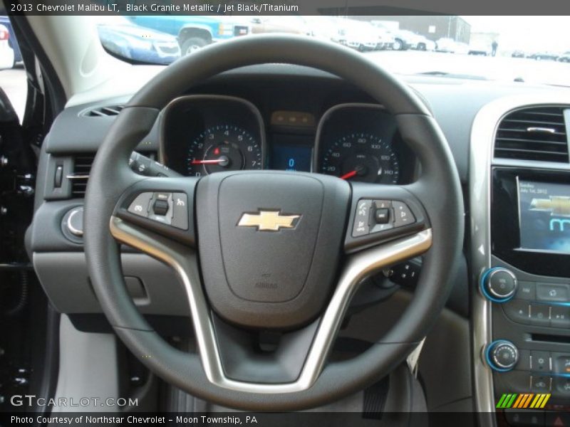 Black Granite Metallic / Jet Black/Titanium 2013 Chevrolet Malibu LT