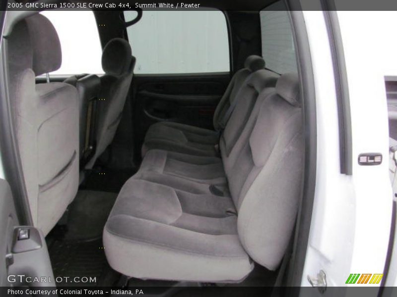 Summit White / Pewter 2005 GMC Sierra 1500 SLE Crew Cab 4x4