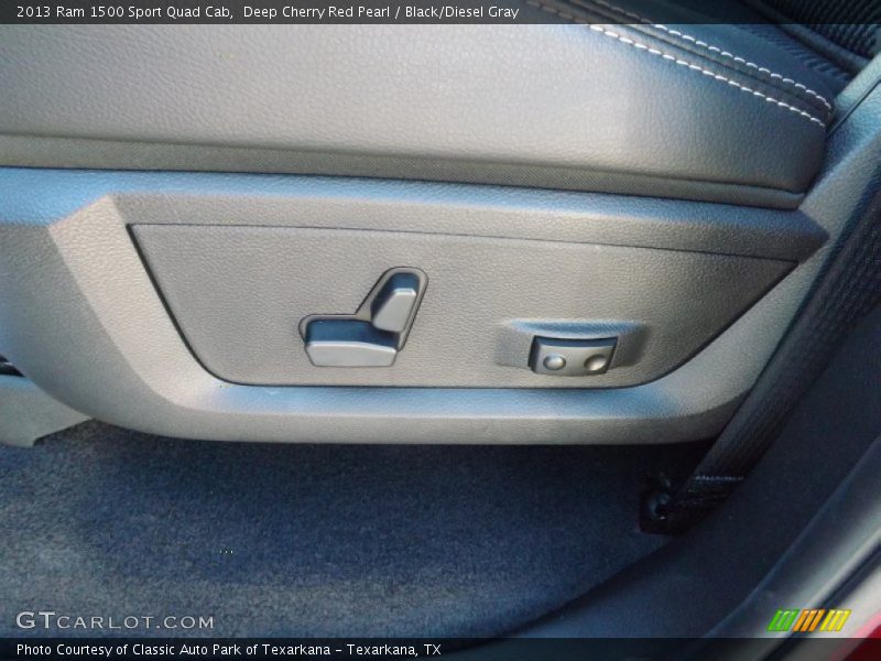 Deep Cherry Red Pearl / Black/Diesel Gray 2013 Ram 1500 Sport Quad Cab