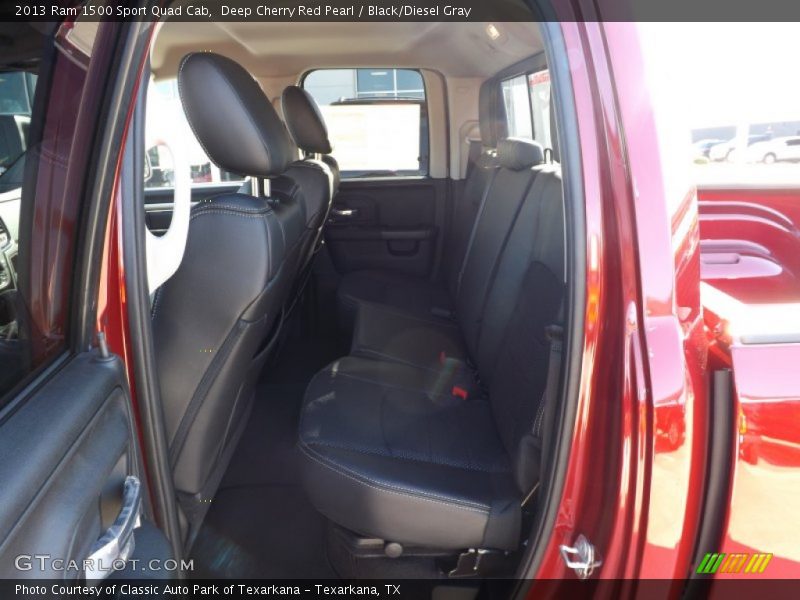 Deep Cherry Red Pearl / Black/Diesel Gray 2013 Ram 1500 Sport Quad Cab