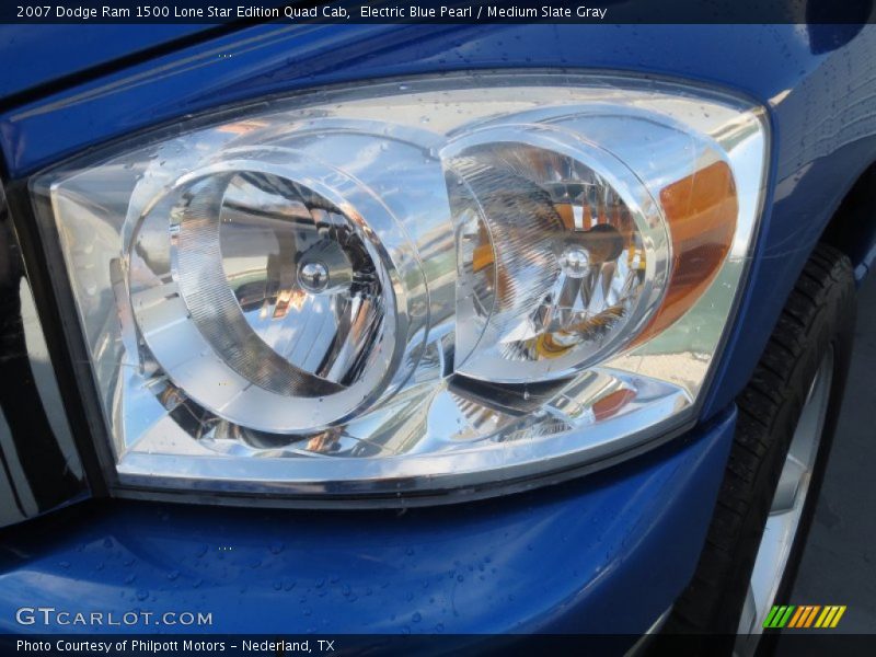 Electric Blue Pearl / Medium Slate Gray 2007 Dodge Ram 1500 Lone Star Edition Quad Cab