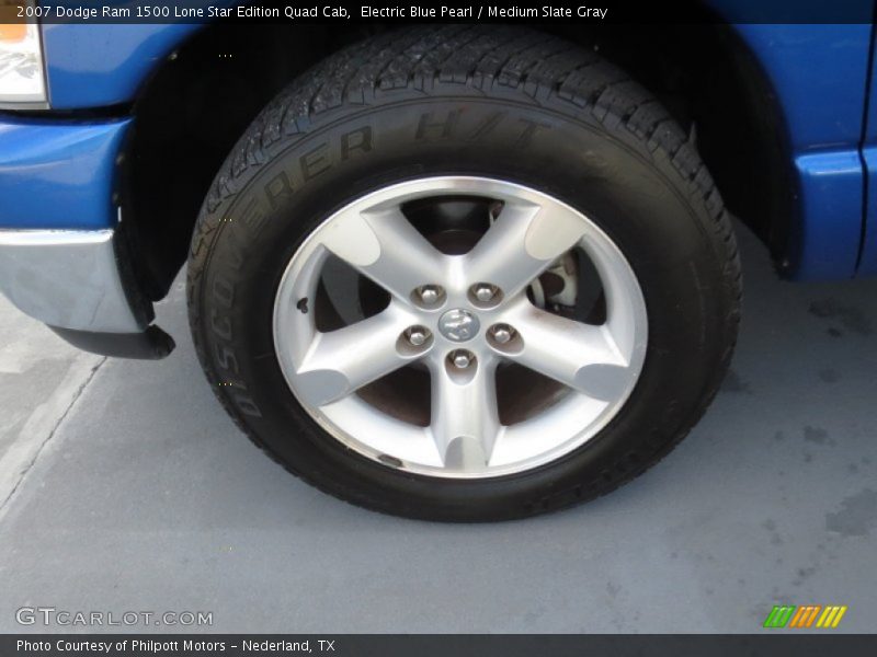 Electric Blue Pearl / Medium Slate Gray 2007 Dodge Ram 1500 Lone Star Edition Quad Cab