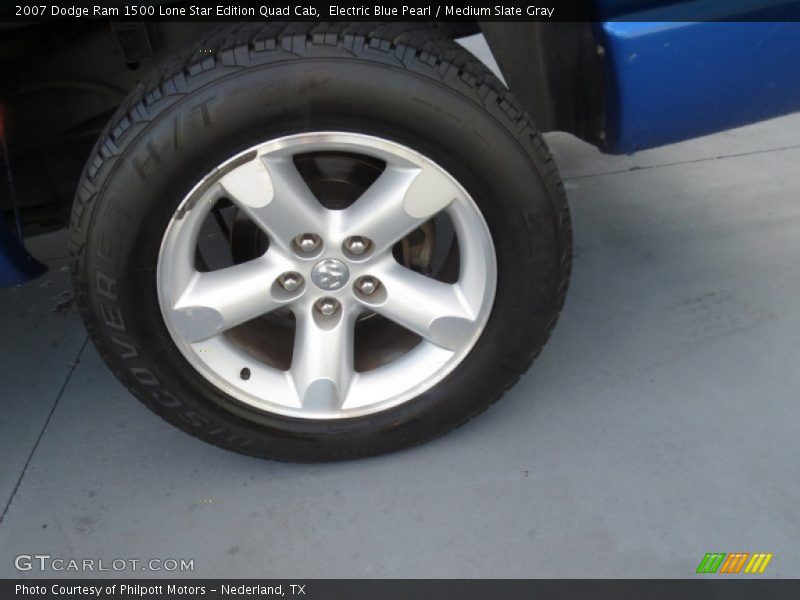 Electric Blue Pearl / Medium Slate Gray 2007 Dodge Ram 1500 Lone Star Edition Quad Cab