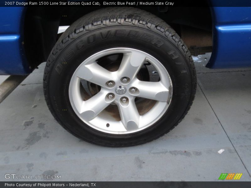 Electric Blue Pearl / Medium Slate Gray 2007 Dodge Ram 1500 Lone Star Edition Quad Cab
