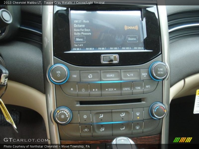 Taupe Gray Metallic / Cocoa/Light Neutral 2013 Chevrolet Malibu LT