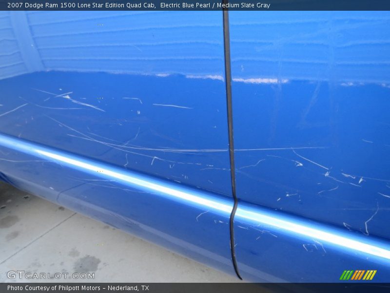 Electric Blue Pearl / Medium Slate Gray 2007 Dodge Ram 1500 Lone Star Edition Quad Cab
