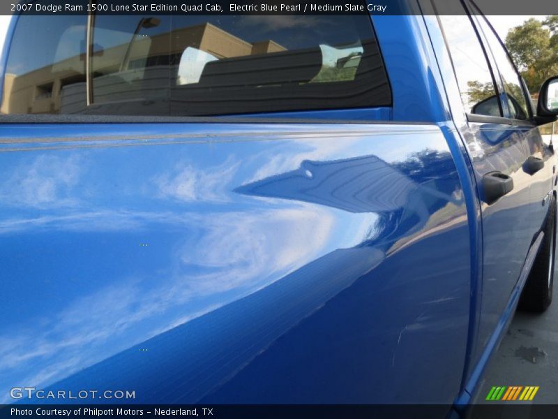 Electric Blue Pearl / Medium Slate Gray 2007 Dodge Ram 1500 Lone Star Edition Quad Cab