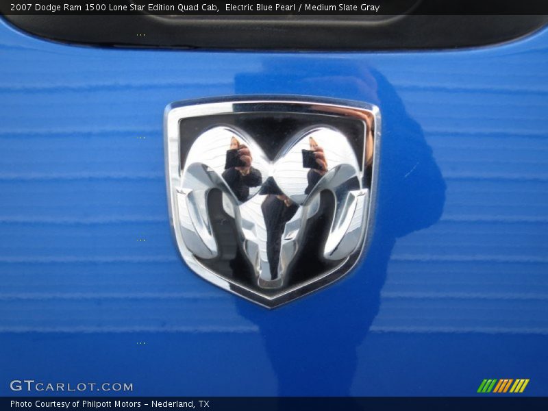 Electric Blue Pearl / Medium Slate Gray 2007 Dodge Ram 1500 Lone Star Edition Quad Cab