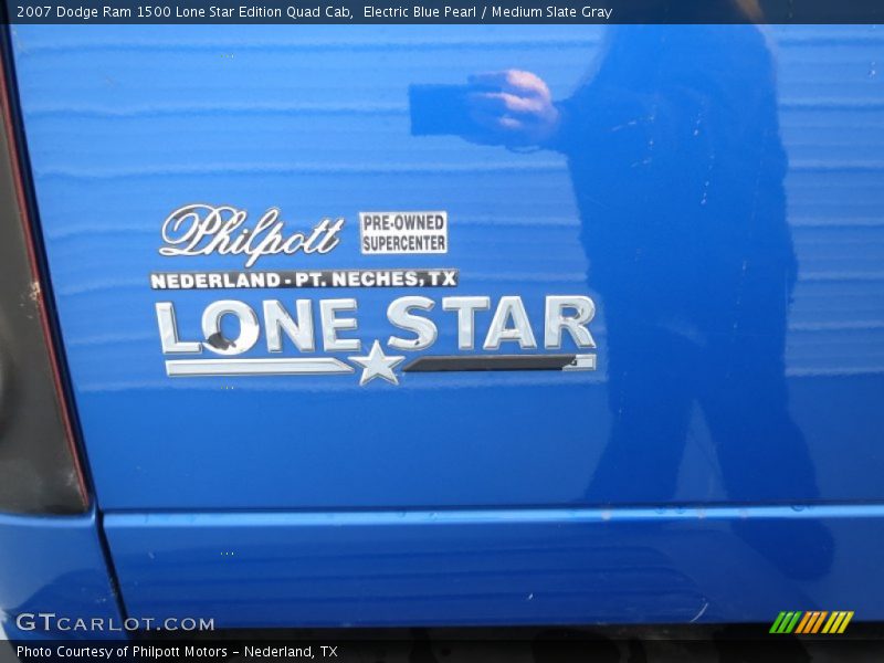 Electric Blue Pearl / Medium Slate Gray 2007 Dodge Ram 1500 Lone Star Edition Quad Cab