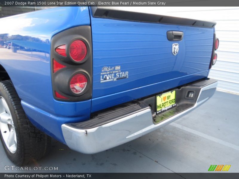 Electric Blue Pearl / Medium Slate Gray 2007 Dodge Ram 1500 Lone Star Edition Quad Cab